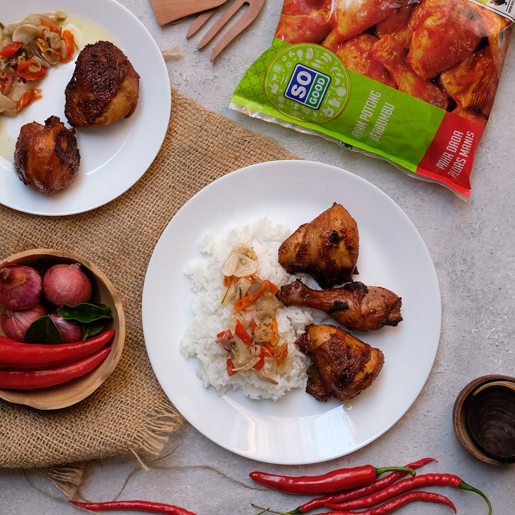 Image Ayam Goreng Pedas Manis Sambal Matah
