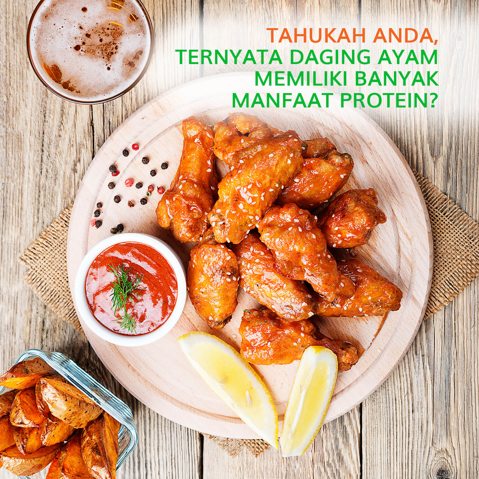 Image TAHUKAH ANDA, TERNYATA DAGING AYAM MEMILIKI BANYAK MANFAAT PROTEIN?