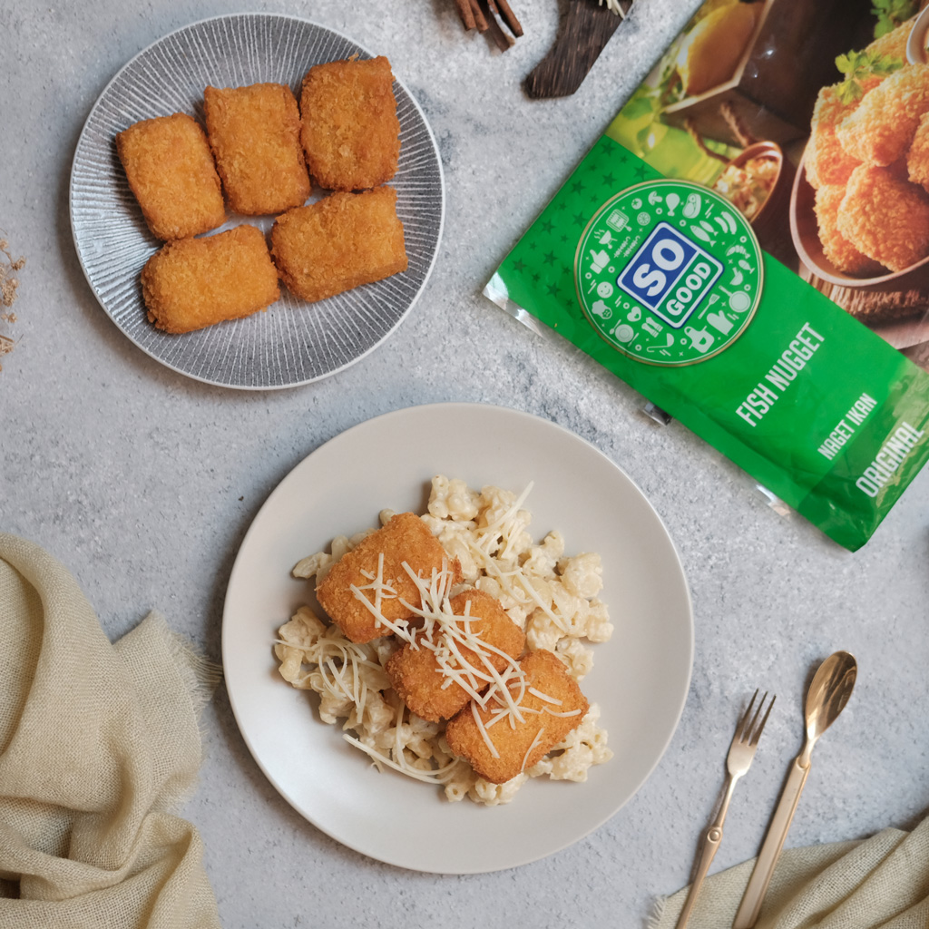 Image Fish Nugget Mac and Cheese