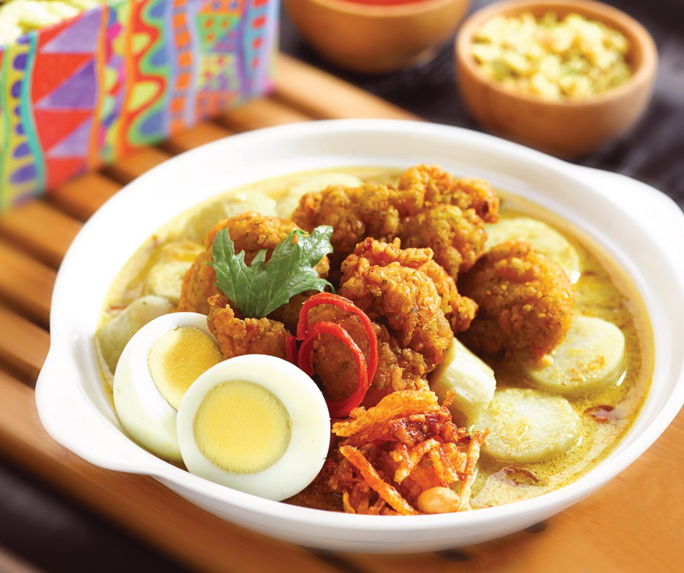 Image Kaarage Lontong Gulai With So Good Chicken Karaage