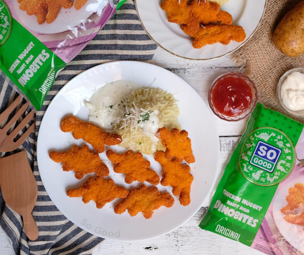 Image Nugget Dino With Potato Cream Sauce