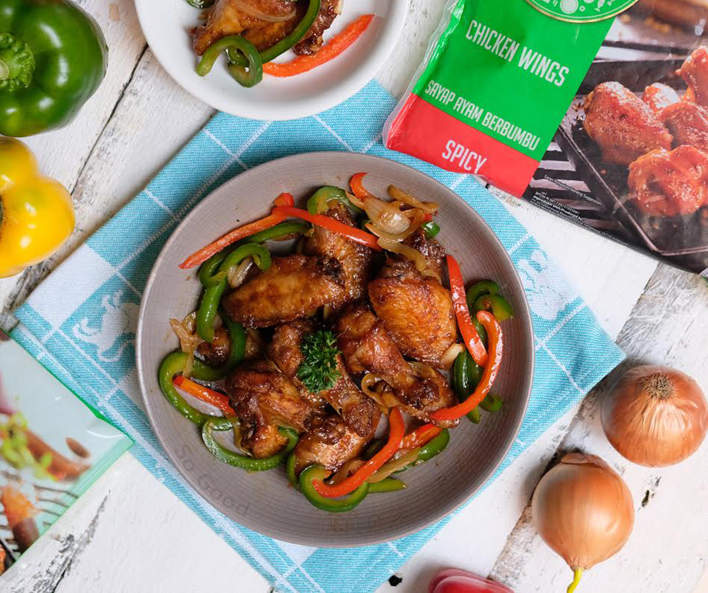 Image Spicy Chicken Wing Tumis Paprika