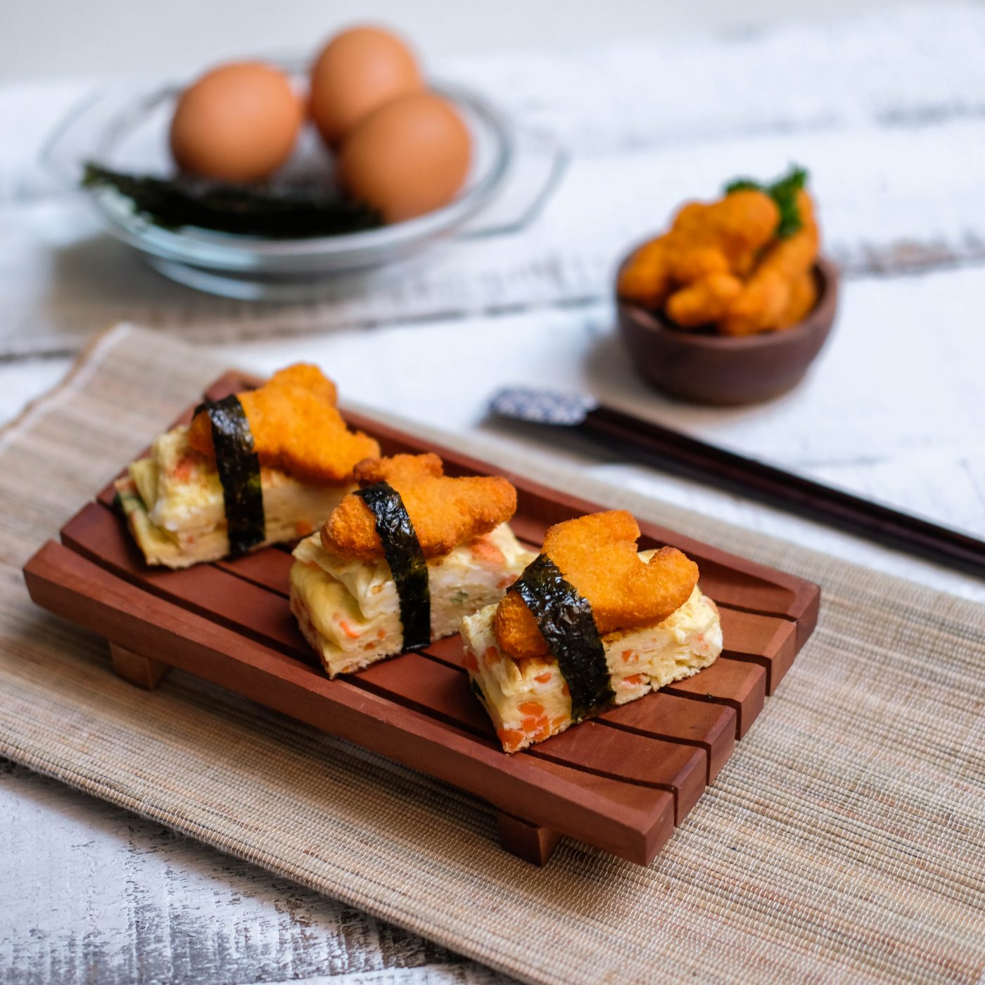 Image Telur Gulung Jepang dengan Nugget Jetz