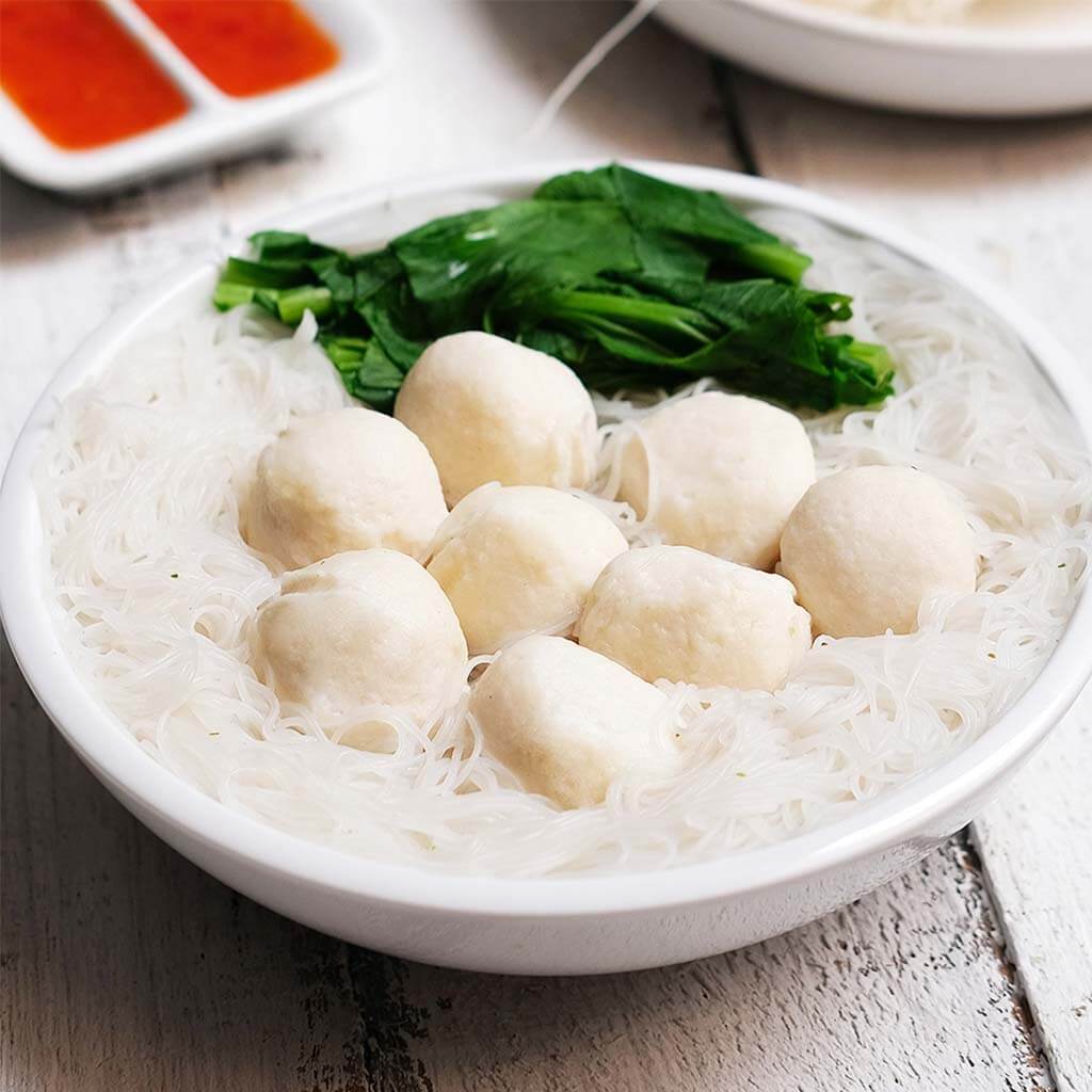 Image Bihun Kuah dengan Bakso Ikan