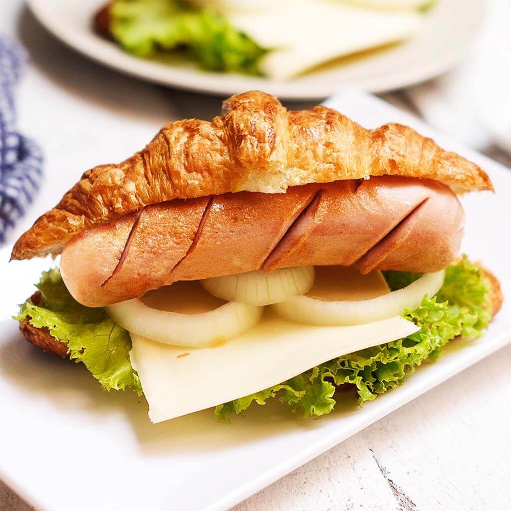 Image Croissant with So Good Premium Sausage Garlic