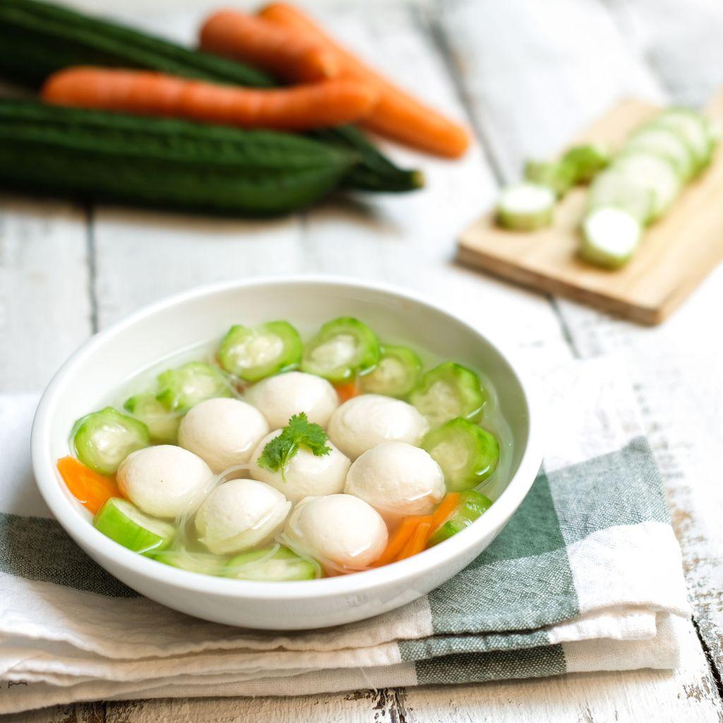 Image Sup Bakso Ikan dengan Oyong