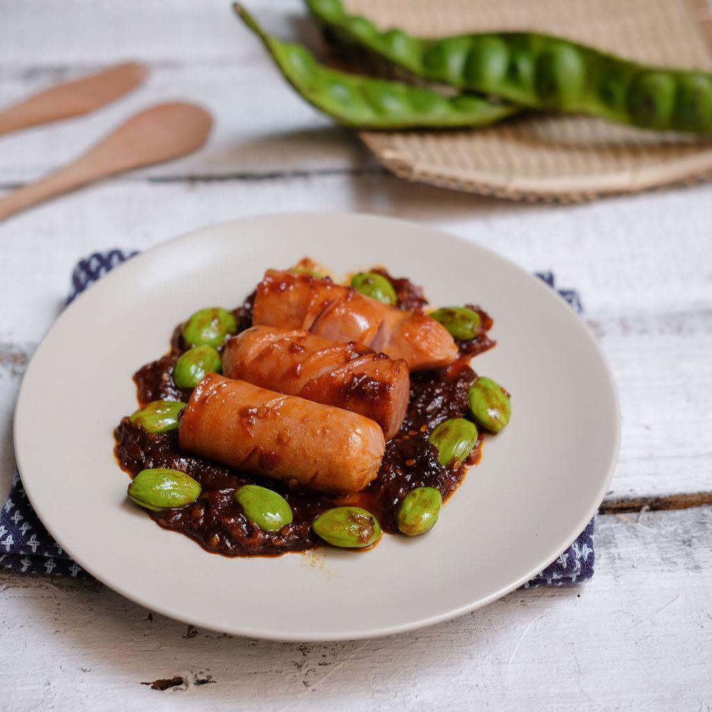 Image Sosis Balado dengan Sambal Pete