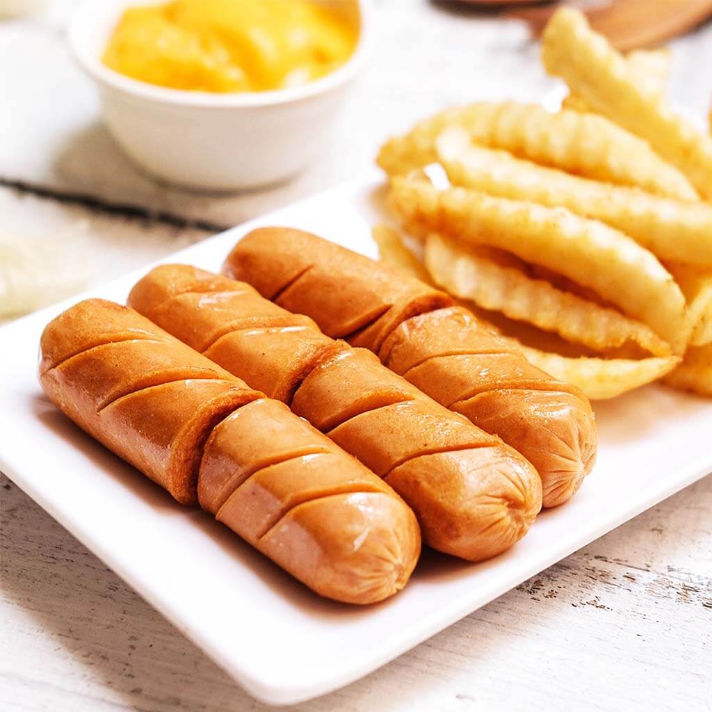 Image Hot and Spicy Sausage with Cheese Sauce