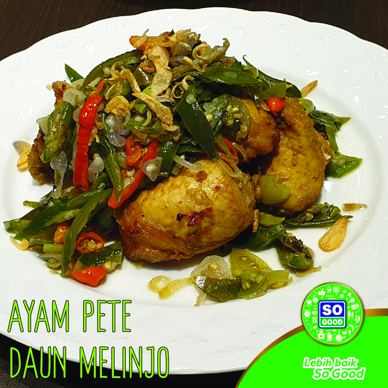 Image Ayam Pete Daun Melinjo