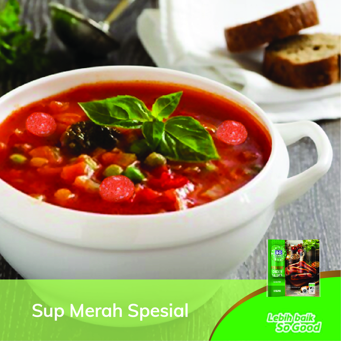 Image Nikmati Sup Merah Di Bawah Pohon Natal