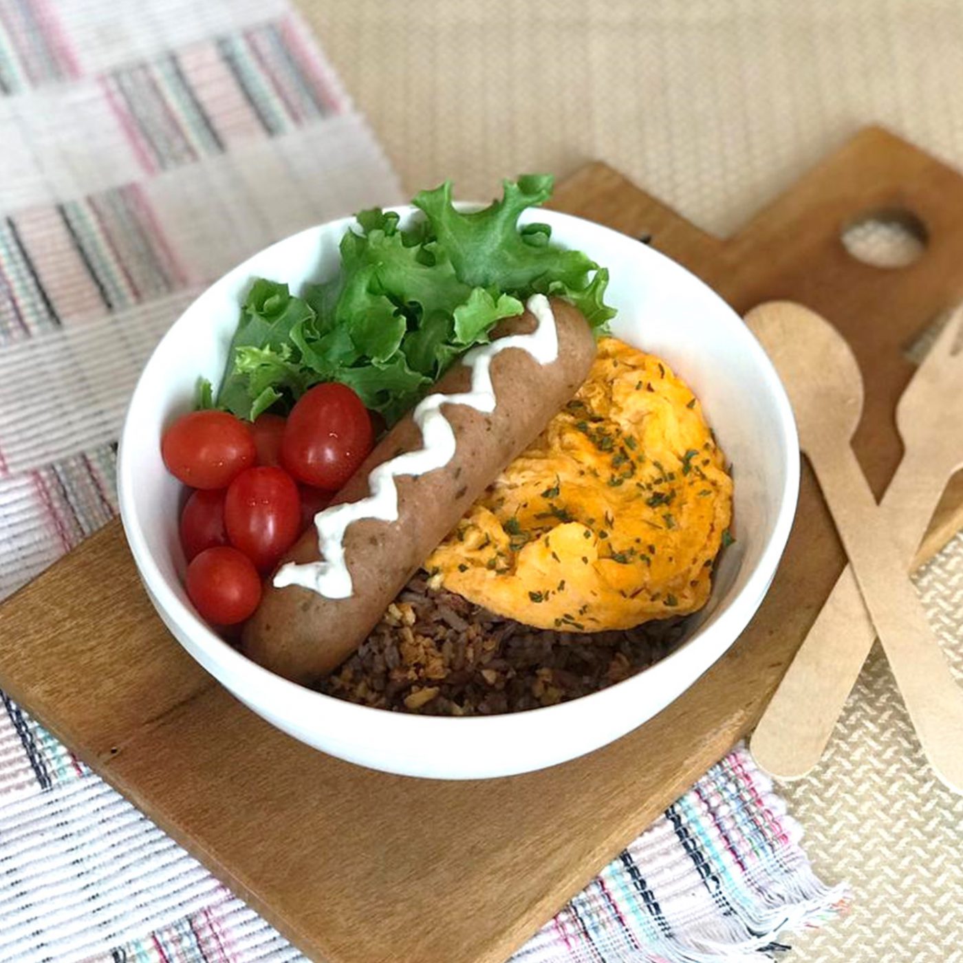 Image Bratwurst Rice Bowl
