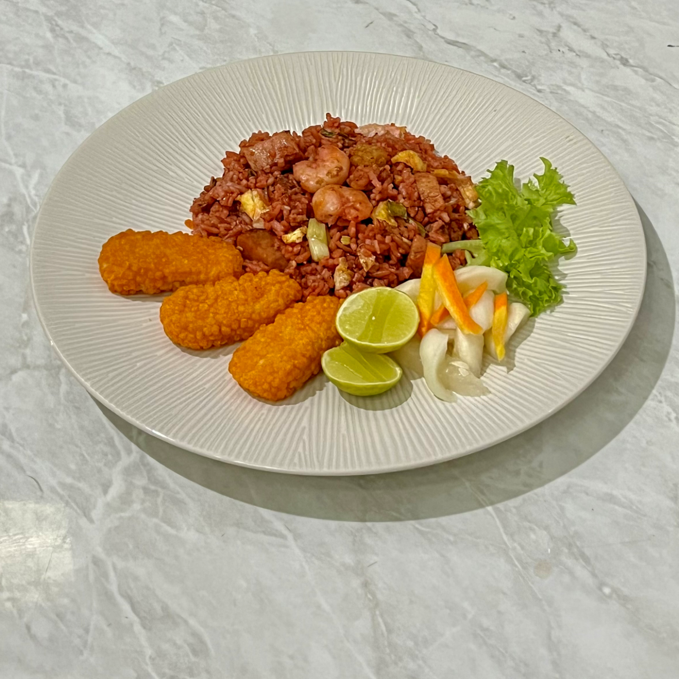 Image Crispy Red Fried Rice
