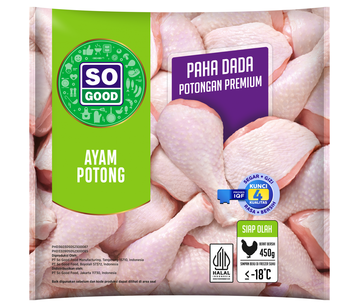 Image Ayam Potong Paha & Dada 450 g 